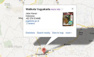 Di Google Maps Kantor Walikota Jogja Dipasangi Foto "Playboy No 9" 
