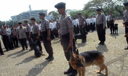 Pengamanan Gereja, Polda DIY Kerahkan Anjing Pelacak Khusus