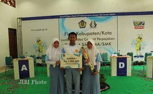 SMA 1 Wonosari Wakili Gunungkidul Lomba Pajak