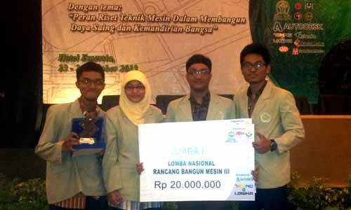 UGM Juara 1 Lomba Rancang Bangun Tingkat Nasional