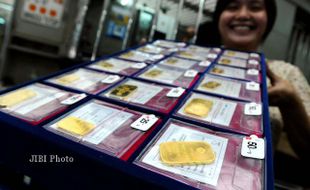  HARGA EMAS : Harga Jual & Buyback  Emas Antam Dipatok Turun