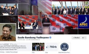 FACEBOOK SBY : Ucapan Selamat Presiden RI Langsung Dihujani Komentar Miring