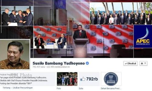 FACEBOOK SBY : Ucapan Selamat Presiden RI Langsung Dihujani Komentar Miring