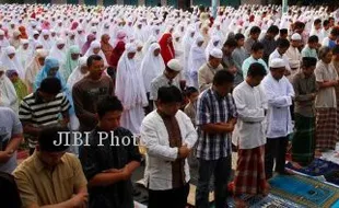  JELANG IDUL ADHA :  200 Titik Lokasi Salat Id Disiapkan