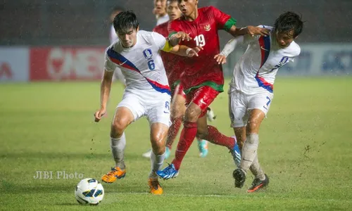 KORSEL VS INDONESIA U-19 : Babak Pertama Kedudukan 1-1