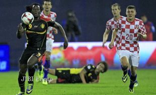 KROASIA VS BELGIA : Borong Dua Gol, Lukaku Bawa Belgia Memimpin 2-0