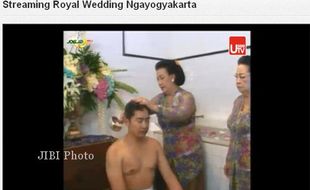 ROYAL WEDDING NGAYOGYAKARTA : Ini Dia Live Streamingnya 