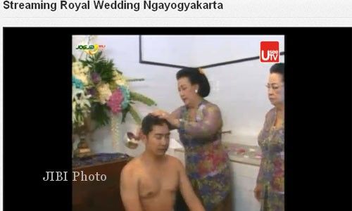 ROYAL WEDDING NGAYOGYAKARTA : Ini Dia Live Streamingnya 