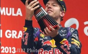 GP F1 INDIA : Menang di India, Vettel Pastikan Juara Dunia