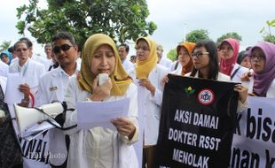 KASUS DR AYU : Ratusan Dokter di Klaten Beraksi, Pasien Tidak Terlayani