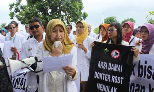 KASUS DR AYU : Ratusan Dokter di Klaten Beraksi, Pasien Tidak Terlayani