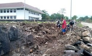 RELOKASI PEMKAB BOYOLALI : Talut Kompleks Perkantoran Baru Ambrol