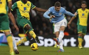 MANCHESTER CITY VS NORWICH CITY : City Menang Besar, Pesta 7 Gol ke Gawang Norwich