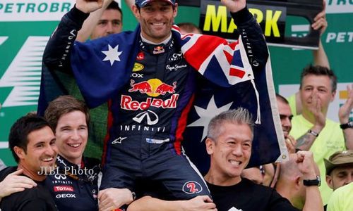 GP F1 Brasil: Vettel Cetak Rekor, Webber Rayakan Perpisahan dengan Finis di Urutan Kedua