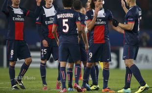 PSG VS OLYMPIAKOS, 2-1 : Dua Gol Ibra dan Cavani Loloskan PSG