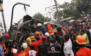 KRL VS TRUK TANGKI : Inilah Rekap Korban Tewas dan Luka Tragedi Bintaro II