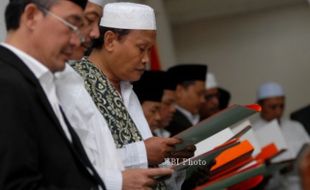 FOTO DEKLARASI MP3I : Pengasuh Pondok Pesantren Bentuk MP3I