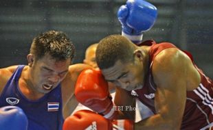 FOTO SEA GAMES : Perak Tinju Kelas Berat Ringan