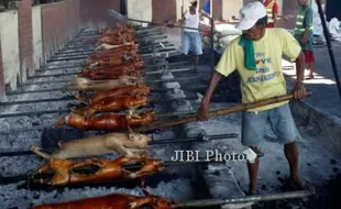 FOTO TAHUN BARU 2013 : Babi Guling Pesta Tahun Baru