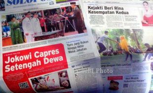 SOLOPOS HARI INI : Jokowi Capres Setengah Dewa, Yuro Janji Rukun, dan Kesempatan Kedua Buat Rina