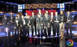 LIGA SPANYOL AWARD 2012/2013 : Messi Sabet 2 Gelar, Ronaldo Raih Gelar MVP