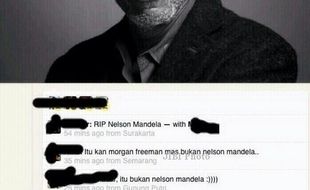 KISAH UNIK : Ups! Berkabung Mandela, India Salah Pasang Foto Morgan Freeman