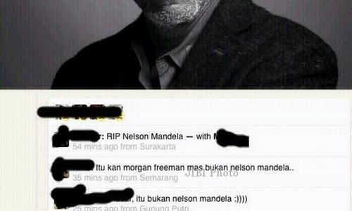 KISAH UNIK : Ups! Berkabung Mandela, India Salah Pasang Foto Morgan Freeman