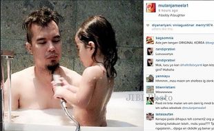 INSTAGRAM ARTIS : Foto Dhani-Safeea Lagi Mandi Hilang di Instagram Mulan Jameela