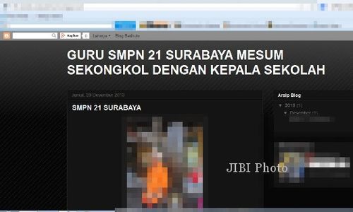 FOTO MESUM GURU SMP : Siswa Trauma, Netizen Desak Kominfo Blokir Blog Mesum