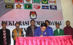 PEMILU 2014 : Caleg di Gondokusuman Ikrar Damai