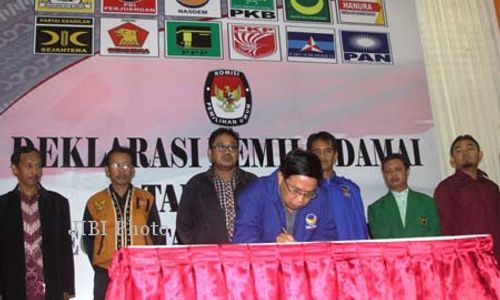 PEMILU 2014 : Caleg di Gondokusuman Ikrar Damai