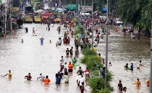 BANJIR JAKARTA : Sebagian Wilayah Bekasi Kebanjiran Lagi