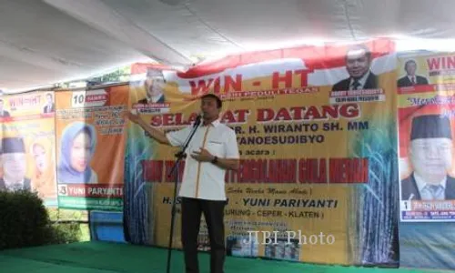 CAPRES 2014 : Ke Klaten, Wiranto Nembang Nyidam Sari