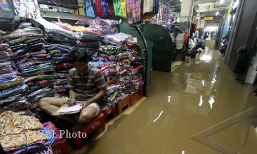 Pasar Tradisional di Bantul Langganan Banjir