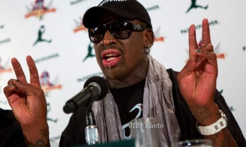 Rayakan Ultah Kim, Rodman Main Basket di Pyongyang