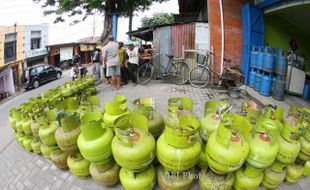 KELANGKAAN GAS : Gas Melon di Perbatasan Gunungkidul Tembus Rp24.000 Per Tabung