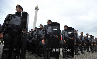 FOTO PEMILU 2014 : Gelar Pasukan Mantap Brata