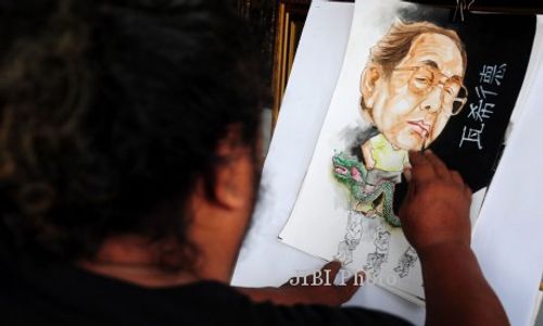 FOTO KARIKATUR GUS DUR : Pembuatan karikatur wajah Gusdur