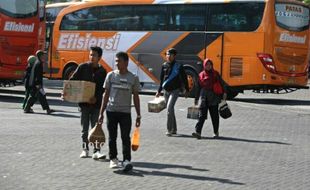 LEBARAN 2014 : Selama Lebaran, Penumpang Masuk Terminal Giwangan 24.000 Orang Per Hari