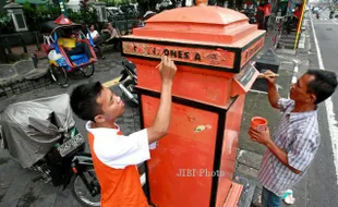 Perangi Vandalisme, Polres Gunungkidul Bersihkan Fasilitas Umum