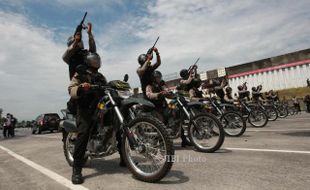 FOTO PEMILU 2014 : Latihan Terpadu Pengamanan Pemilu