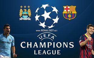 JELANG MAN CITY VS BARCELONA : The Citizen Hadapi Duel Sulit di Fase Knock Out Liga Champions