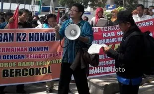 KISRUH HONORER K2 : Forum K2 Sragen Tolak Pengunduran Tenggat Verifikasi