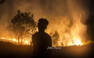 KEBAKARAN WONOGIRI : Ditinggal Ke Sawah, Rumah Ludes di Jatipurno Wonogiri Ludes Terbakar