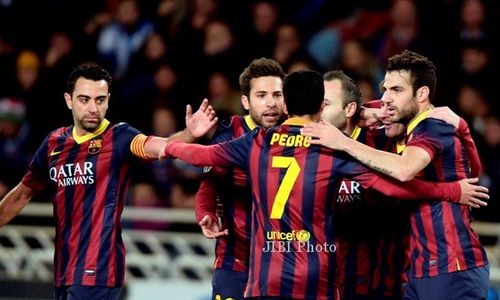 REAL SOCIEDAD 1-1 BARCELONA : Barca Penuhi Target