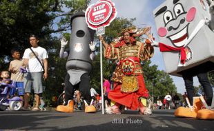 FOTO CAR FREE DAY : Aksi Damai