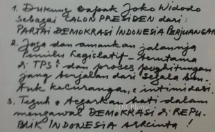 JOKOWI CAPRES : Inilah Surat Mandat Mega bagi Jokowi