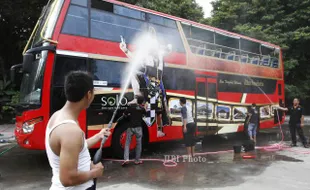 WISATA SOLO : Dishubkominfo Ganti Gambar Bus Tingkat Werkudara dengan Pandawa 5