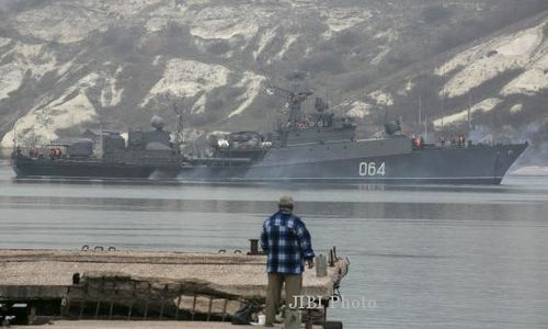 PENDUDUKAN CRIMEA : Rusia Rebut 2 Pangkalan Laut Ukraina di Crimea, AS Berang