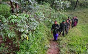 FOTO GUNUNG SLAMET : Pemetaan Jalur Evakuasi